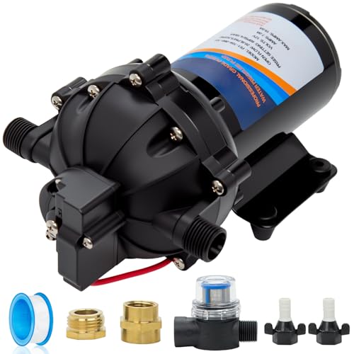 12 Volt Sprayer Pump, Chemical and Corrosion Resistant, 5.5GPM - size: 5.5GPM