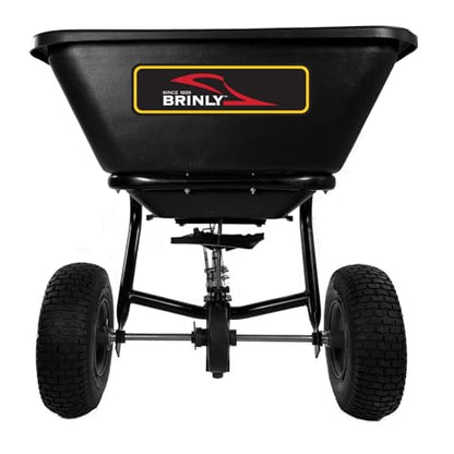 Brinly BS26BH-A Tow Behind Broadcast Spreader with Universal Hitch, 125 lb. - Flat Black - color: Flat Black