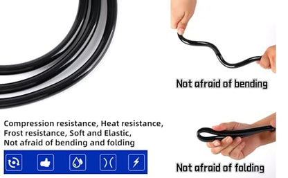 Backpack Sprayer PVC Thickened Alternative Hose,Garden Water Pump Outlet Hose,Including Fixing Nuts and Clamps, Detachable and Replaceable