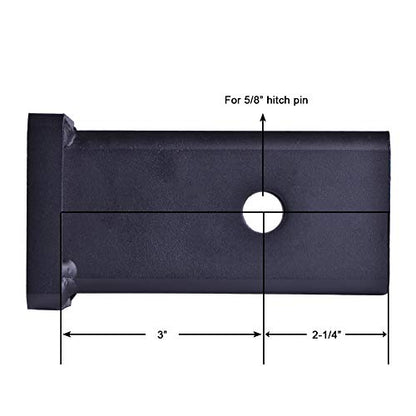 84028 Towever Trailer Hitch Adapter for Class V Duty Hitch Reducer 2.5 to 2 inches Sleeve