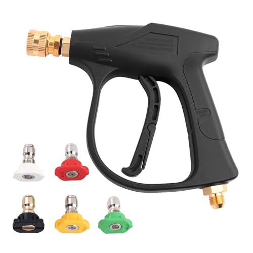 2026 New Short Pressure Washer Gun Kit,M22-14 Thread Car Wash Gun