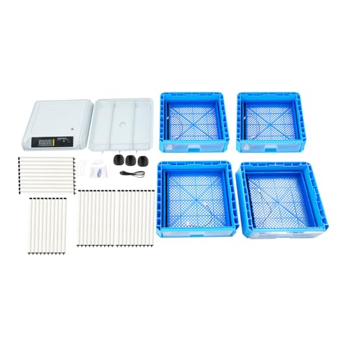 240 Eggs Incubator, Intelligent Digital Hatcher Machine with Adjustable Temperature & Humidity, Automatic Egg Rotating Incubator, Dual Fan, for Chicken Duck Goose Quail Eggs - size: 240 Eggs