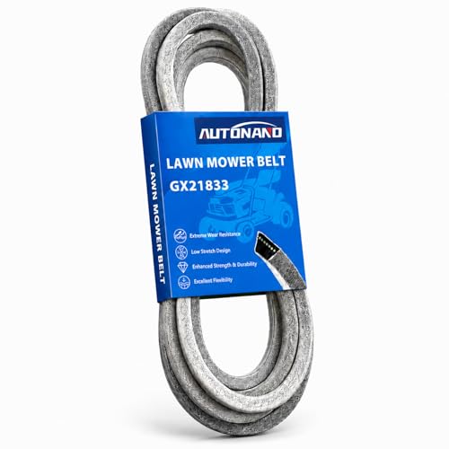 GX21833 48 Inch Mower Deck Belt, Compatible with John Deere D140 D160 LA145 E140 S170 Z255, Replaces GX20571 & GX21833, Also Fits Select Toro & Exmark Models, Aramid Cord, 1/2" x 141.7" - size: 0.5” W x 141.7” L