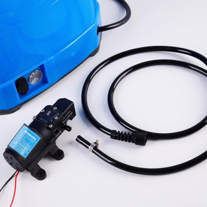 Backpack Sprayer PVC Thickened Alternative Hose,Garden Water Pump Outlet Hose,Including Fixing Nuts and Clamps, Detachable and Replaceable