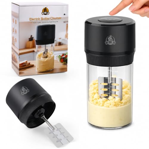 IFOLO One-Touch Electric Butter Churner with Borosilicate Jar - color: Clear