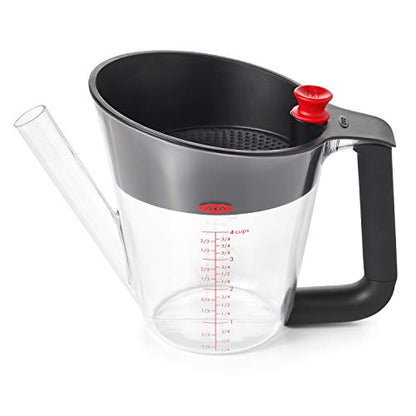 OXO Good Grips 4 Cup Fat Separator, Clear - size: One Size, style: 4 Cup