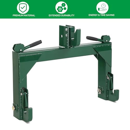3 Point Quick Hitch Receiver 3000 lbs 3-Pt Attachments - color: Green