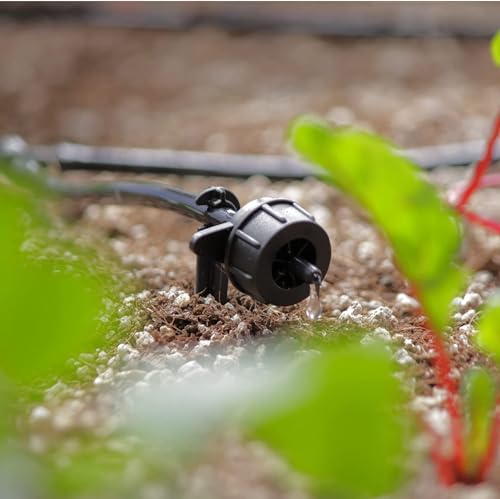 AEO Solar-Powered Automatic Watering Drip Irrigation System, 50 Drippers, 155 ft for Balcony Greenhouse Raised Garden Bed - size: 50 Drips