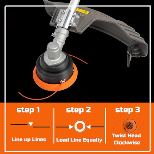 PROYAMA 25.4CC Gas Weed Wacker Eater, 2 - Cycle Powerful Brush Cutter