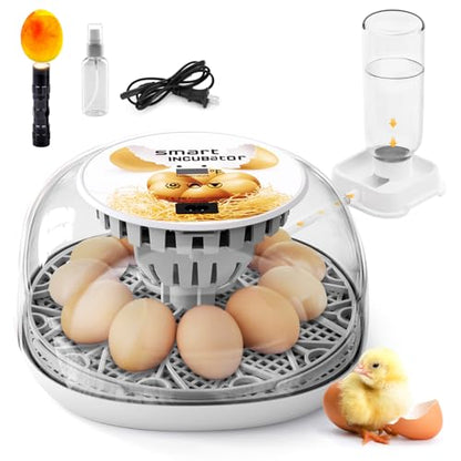 Egg Incubator for Hatching Chicks, Automatic Egg Turner Holds 12 Eggs - color: Egg12
