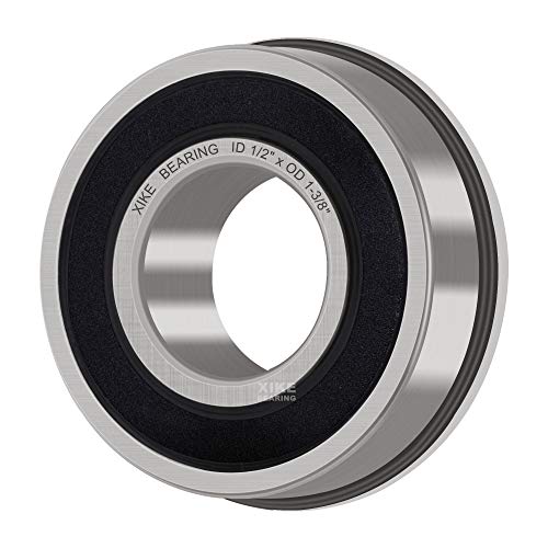 XiKe 4 Pack Flanged Bearing ID 1/2" x OD 1-3/8", Wheelbarrows Bearings - size: ID 1/2" x OD 1-3/8"