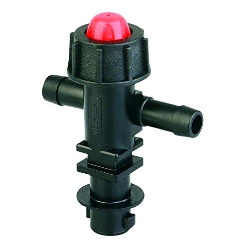 Valley Industries Polypropylene Tee Nozzle Body with Check Valve - 3/4" HB - size: 0.75 Inch, style: Tee Nozzle Body
