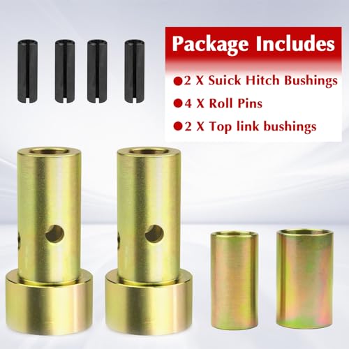 Quick Hitch Adapter Bushings Kits Compatible with Category I 3-Point Tractors Quick Hitch System Replace TK95029 1 Set - size: 1 Set