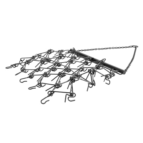 ECOTRIC Drag Chain Harrow 4'W x 4'L Compatible with UTV Lawn Garden Tractor