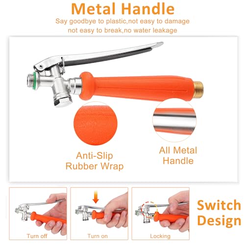 29 Inch All Metal Sprayer Wand Replacement Kit for 1/4"&1/2''&3/8" Hose