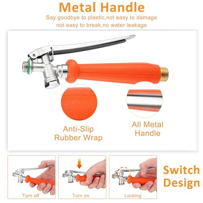 29 Inch All Metal Sprayer Wand Replacement Kit for 1/4"&1/2''&3/8" Hose