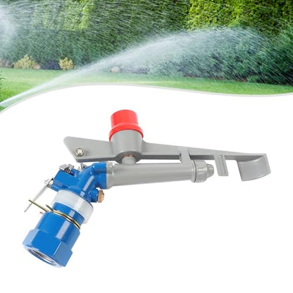 1" Water Spray Gun, Zinc Alloy Agricultural Irrigation Spray Gun, 360° Large-Area Irrigation Spray Mini-Gun Sprinkler with Nozzle Set for Garden Farm Lawn - size: A
