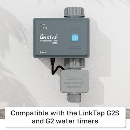 LinkTap G2S Smart Water Timer & Gateway & Micro Flow Meter, Ideal for Drip Irrigation (0.05-1.3 GPM)