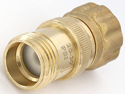 Lead-Free Brass 20-30 psi Water Pressure Reducer Regulator, 3/4 inch Hose Thread for Drip System, 140 psi Max Inlet Pressure
