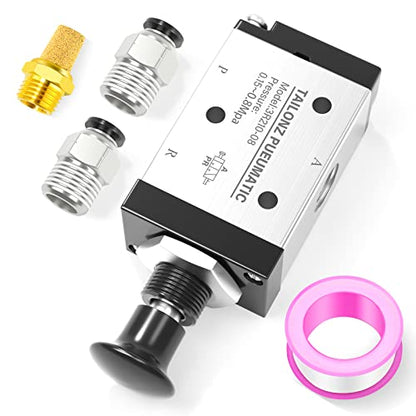 TAILONZ 1/4"NPT 3/2 3R210-08 Manual Valve - size: 1/4"NPT, style: 3 Way 2 Position Manual
