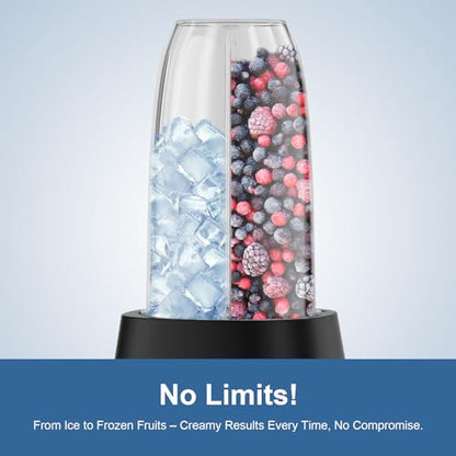 Colarlemo 1200W Smoothie Blender, Personal Kitchen Blender, Ice Crushing - color: Ash Blue