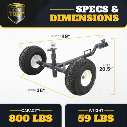 Tow Tuff TMD-800ATV - ATV/Trailer - 800 lb Trailer Dolly