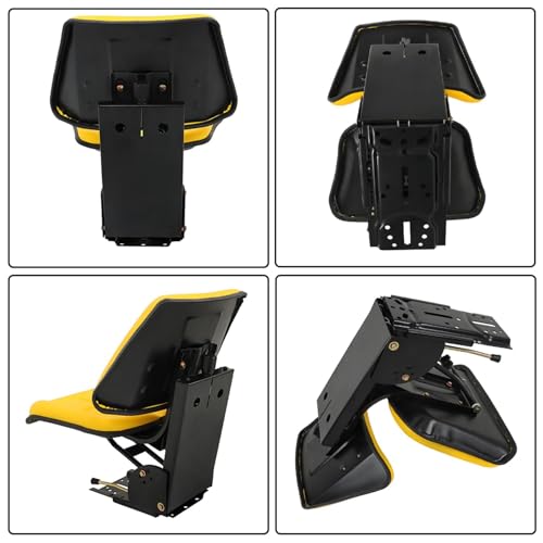 Yellow Tractor Suspension Seat Replacement for John Deere Universal Seats