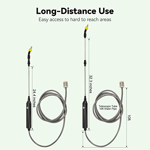 TOOVEM Electric Garden Sprayer, Portable Battery Powered Watering Wand