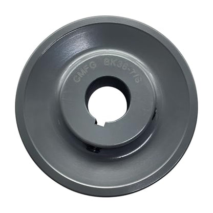 BK36-7/8,BK36X7/8 v Belt Pulley,3.75 inch OD, 7/8 Inch Bore,Cast Iron Material,BK Single Groove Motor Pulley for "4L" or "A" Belts and "5L" or "B" Belts - size: 3.75 inch OD, 7/8 inch Bore, style: 1 Groove