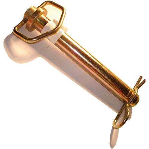 Hard to Find Fastener Swivel Handle Hitch Pin, Heavy Duty Heat Treated Corrosion Resistant Safety Hardware for Securing Tractor Trailers, 1 x 7-Inch - size: 1 x 7-Inch