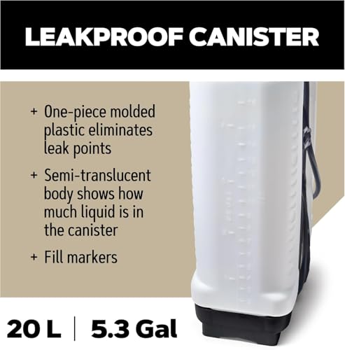 Oregon Backpack Garden Pressure Sprayer, 5 Gallon - size: 5 Gallons (20L)