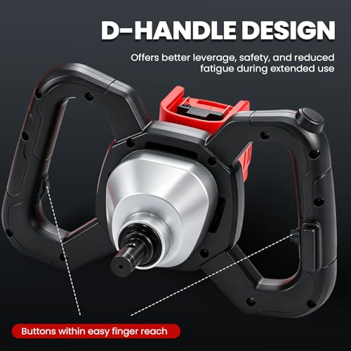 NEWTRY Cordless Earth Auger, 1100W Post Hole Digger, 200-650RPM