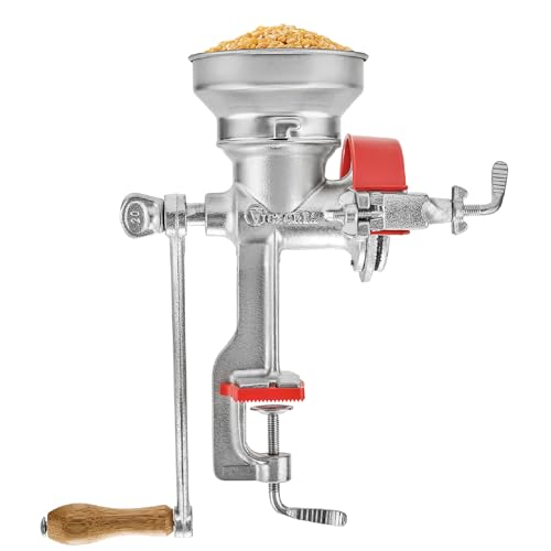 Victoria Manual Cast Iron Grain Mill 1200g with Low Hopper - size: Low 1200gr