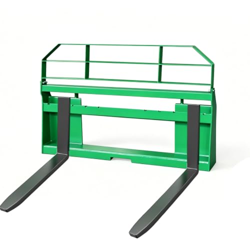 2500LBS Skid Steer Quick Attach Pallet Fork Frame Only, 46 Inch Universal Fork Frame Attachment, Heavy Duty Steel Fork Mount Frame for Tractors Loaders Skid Steers