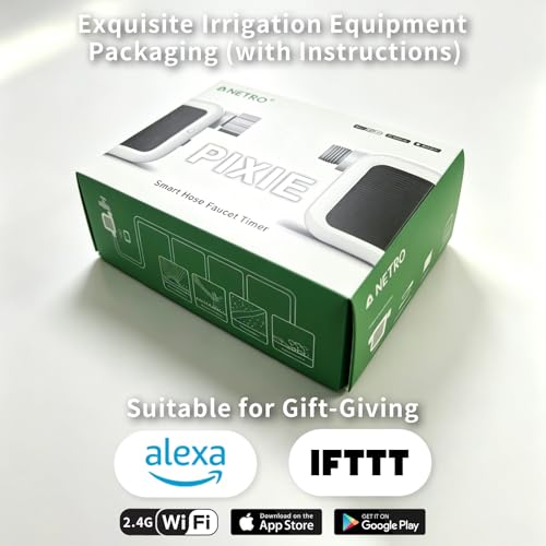Netro Solar Powered Sprinkler Timer for Garden Hose 2.4G WiFi APP Control
