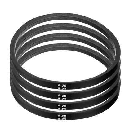 uxcell 4pcs A20 or 4L220 Classic Wrapped Rubber V-Belt, 20"(508mm) Inside Circumference, A Profile V Belt - size: A20