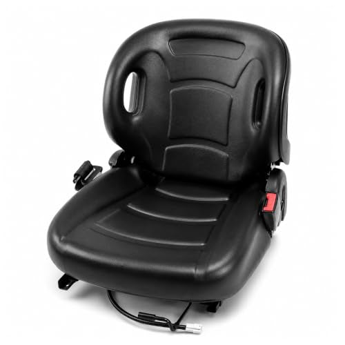 Universal Forklift Seat, Wing Back Mechanical Suspension Cushion