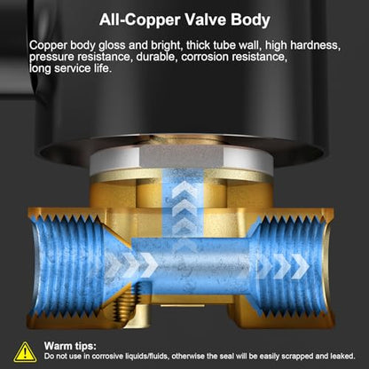 TAILONZ 3/8"NPT AC110V Electric Solenoid Valve 2W040-10 Normally Closed - color: AC110V, size: 3/8 Inch