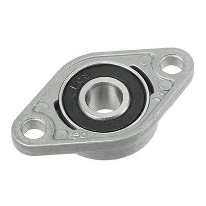 uxcell 4pcs KFL08 8mm Zinc Alloy Self Aligning Pillow Block Flange Bearing