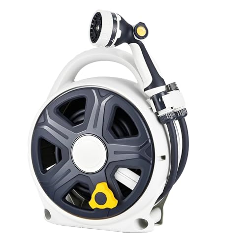 Retractable Garden Hose Reel, 1/2” x 60 ft Portable Hose Reel