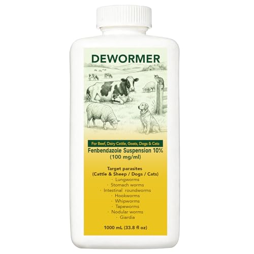Dewormer for Beef, Dairy Cattle and Goats, Fenbendazole 10% Oral Suspension