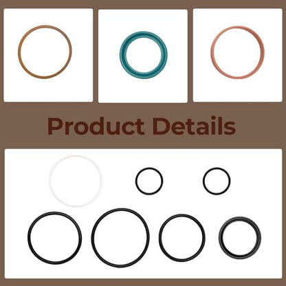 7J268-64400 Cylinder Seal Kit Compatible with Kubota L39, L4330DT, L4630DT, L5030GST, LA853, TL1000 Hydraulic Cylinder Oil Seals for Tractor & Front Loaders
