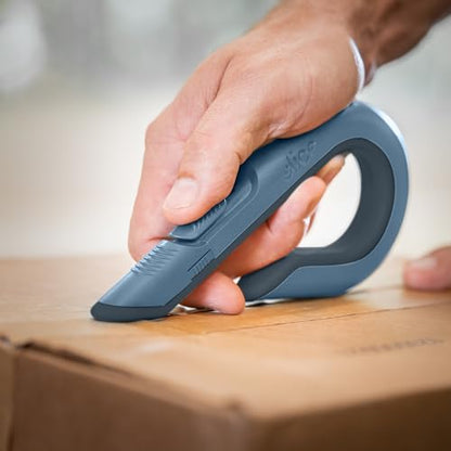 Slice Box Cutter, Heavy Duty Utility Knife, Safe Ceramic Blade Lasting 11x Longer than Metal, Slate, Combo Pack - color: Slate, size: Combo Pack