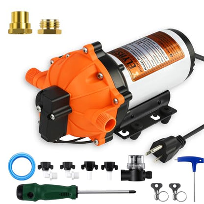 Upgraded 55-Series 115VAC 5.0 GPM, 60 PSI Self-Priming Water Pressure Pump - size: 115V 5.0