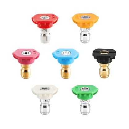 Tool Daily Pressure Washer Nozzle Tips, Multiple Degrees, 3.5 GPM, 7 Pack - size: Orifice 3.5-7 pack