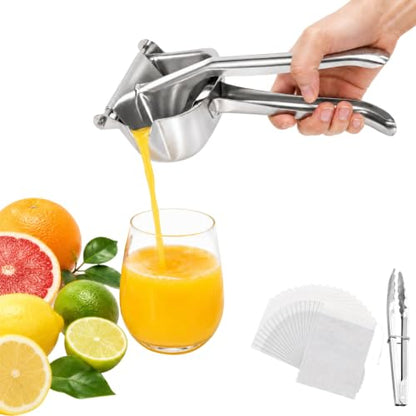 Lemon Squeezer, Stainless Steel Orange Juice No Pulp Juicer Press