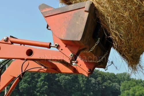Front Loader Bucket Hay Bale Spear Attachment w/ 2 x 39" Bale Spears, Rated 3000 LB - size: 2 x 39"