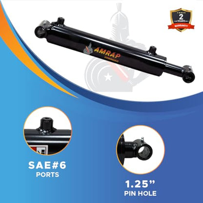 2x19.75 Hydraulic Cylinder - 2" Bore 19.75" Stroke Double Acting Welded Cross Tube Hydraulic Cylinder 3500 PSI Retracted: 26.375, Extended: 46.125, SAE#6 - size: 2x19.75