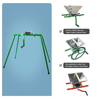 Fruit and Apple Crusher with Stand-7L Manual Juicer Grinder,Portable Fruit Scratter Pulper for Wine and Cider Pressing