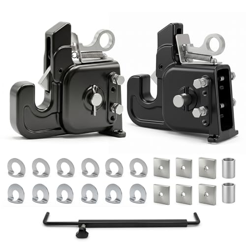2026 Upgraded Cat 1&2 Tractor Easy Change Quick Hitch System, 3-Point Hitch - color: Black